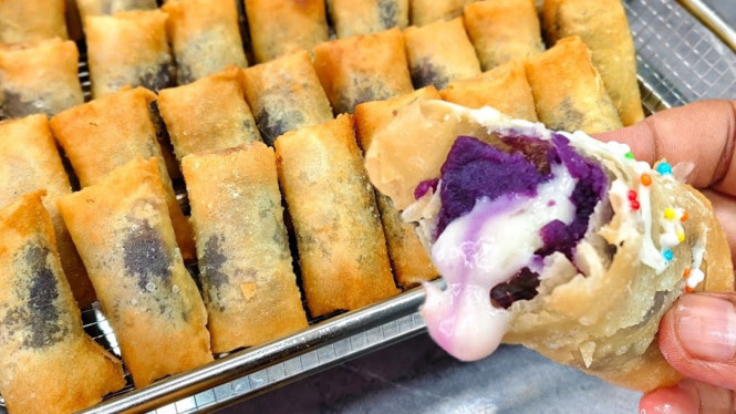 Ide Jualan Lumpia Ubi Ungu Keju
