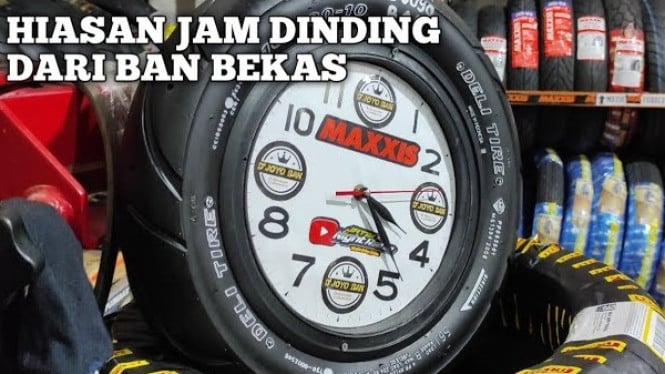 Bisnis Kreatif Ban Bekas, Jam Dinding Unik