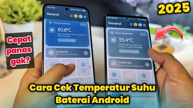 Cek temperatur suhu baterai