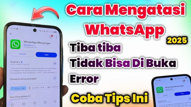 Mengatasi whatsapp tidak bisa dibuka