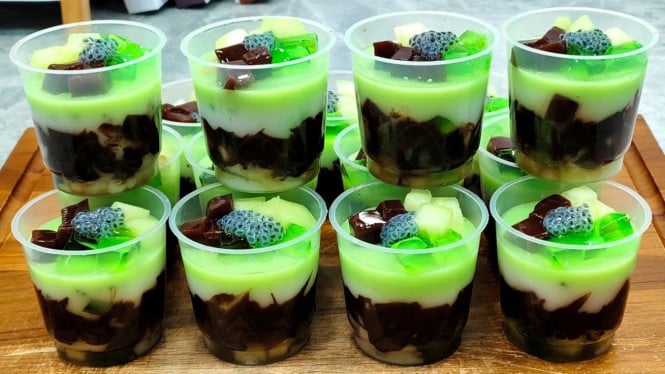 Resep Jelly Melon Coklat Santan Segar