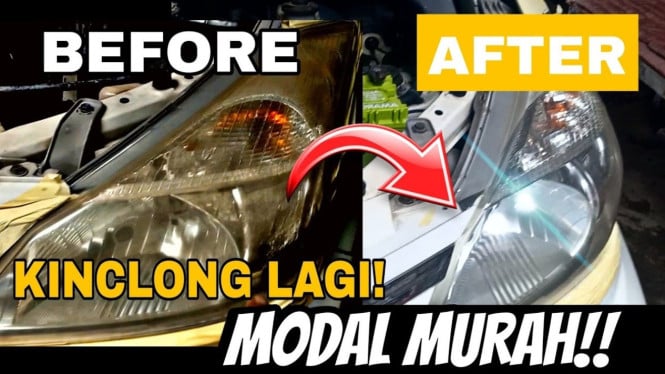 Cara Membersihkan Lampu Mobil