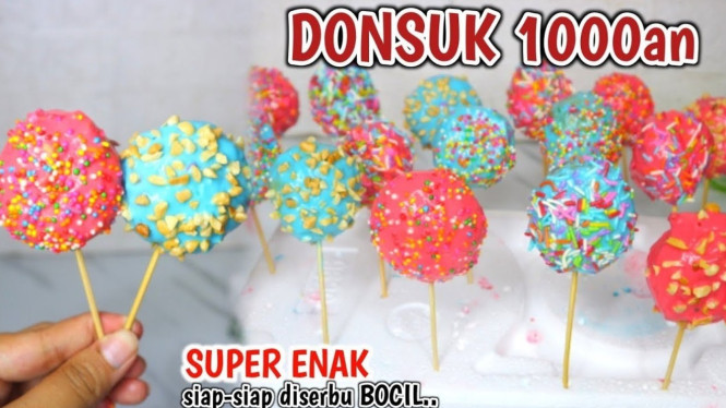 Ide Jualan Donat Tusuk Warna-Warni