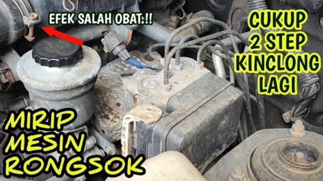 Cara membersihkan mesin mobil