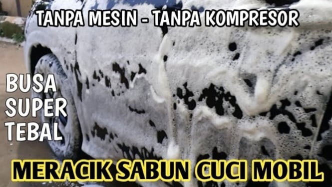 Cara membuat sabun cuci mobil