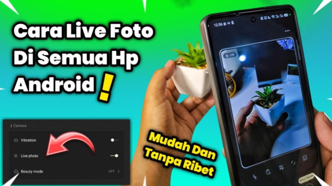 Cara live foto di HP Android
