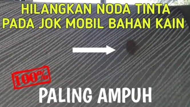 Cara menghilangkan noda tinta di jok mobil