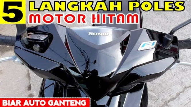 5 Langkah atau Cara Bikin Body Motor Hitam Kusam Jadi Kinclong Lagi ...