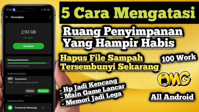 Cara Mengatasi Ruangan Penyimpanan HP Penuh