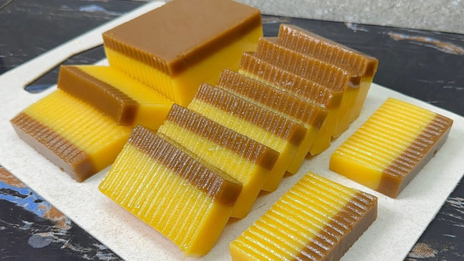 Puding Ubi Lapis Cantik