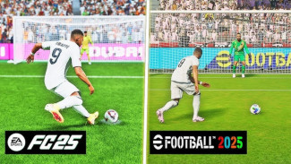 Grafik eFootball 2025 vs FC Mobile 25, Mana yang Lebih Realistis?
