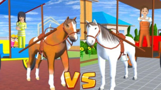 Cara Jadi Pak Kusir yang Mengendalikan Delman di Sakura School Simulator