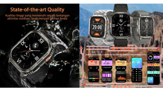 Tak Disangka! Smartwatch Rp200 Ribuan Ini Bisa Telepon dan Arah Kiblat Otomatis
