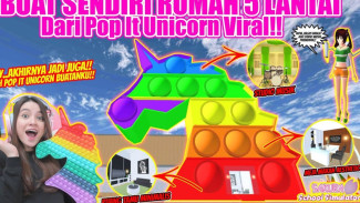 Cara Masuk ke Rumah Pop It Unicorn di Sakura School Simulator, Gak Disangka Dalamnya Seperti Ini