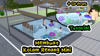 Rahasia Bikin Kolam Renang Mini Keren di Sakura School Simulator, Pemain Wajib Tahu Trik Ini