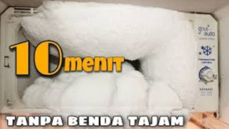 Cuma 10 Menit! Bunga Es Kulkas Rontok Semua Tanpa Harus Dicongkel