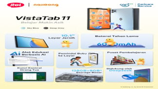 Itel VistaTab 11 Nailoong: Tablet Stylish, Belajar Makin Asik