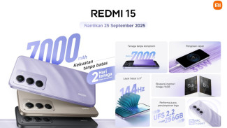 Redmi 15 Resmi Hadir di Indonesia: Baterai 7.000mAh, Bisa Jadi Power Bank