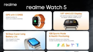 Realme Watch 5 Pakai Lima Satelit tapi Harganya Segini