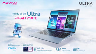 Laptop Intel Core Ultra 5 Cuma Rp7 Jutaan, Advan Workmate Ultra Bikin Brand Global Ketar-ketir?