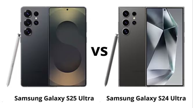Samsung Galaxy S24 Ultra vs S25 Ultra