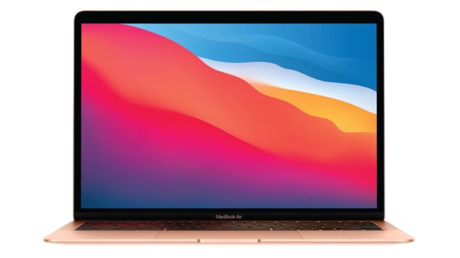 Ilustrasi laptop macbook