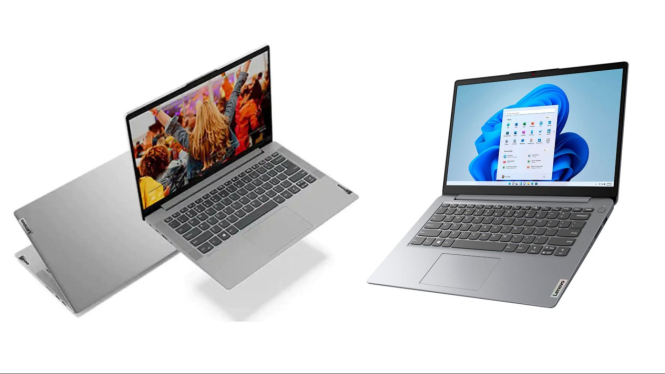 Ilustrasi laptop lenovo