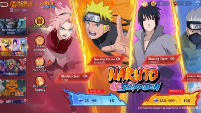 Mobile Legends: Bang Bang (MLBB) X Naruto