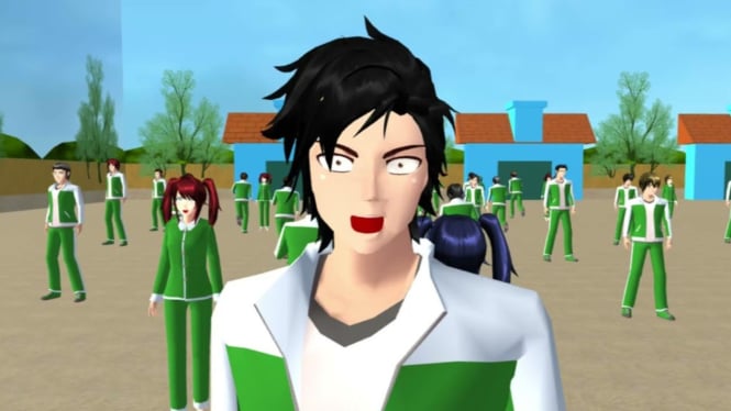 Bermain Squid Game di Sakura School Simulator