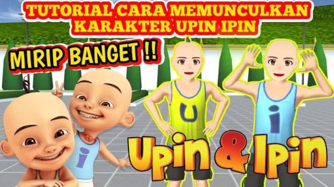 Cara Memunculkan Karakter Upin dan Ipin di Sakura School Simulator