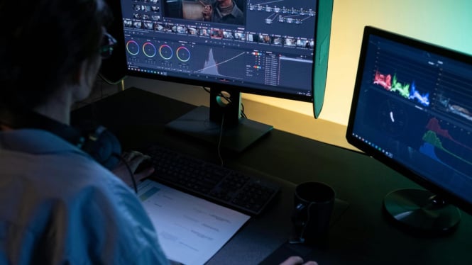 Ilustrasi editing video