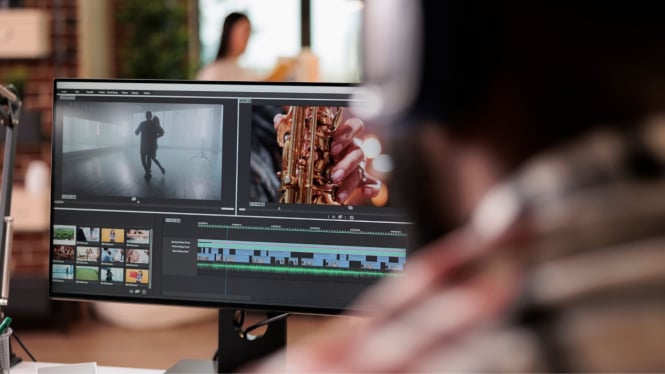 Ilustrasi editing video