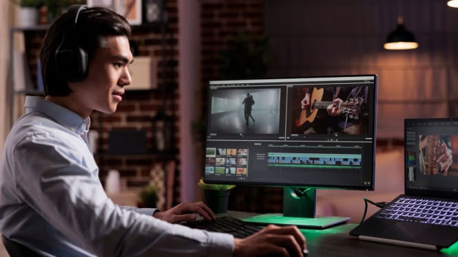 Ilustrasi editing video