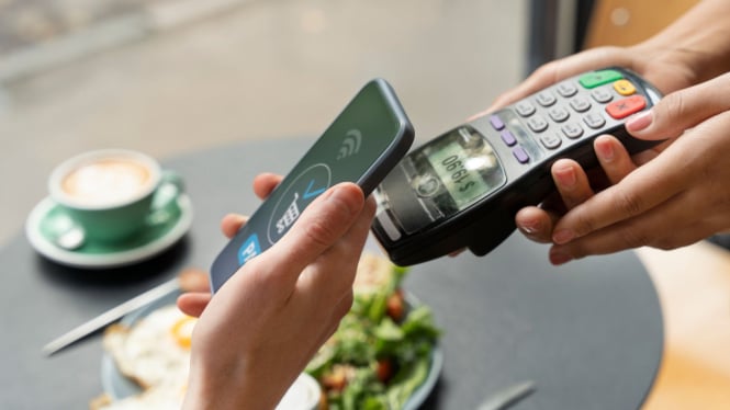 Ilustrasi HP NFC/NFC/Bayar