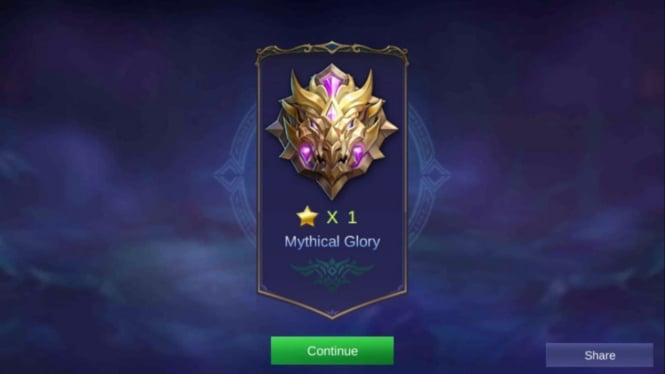 Rank Mythic Mobile Legends