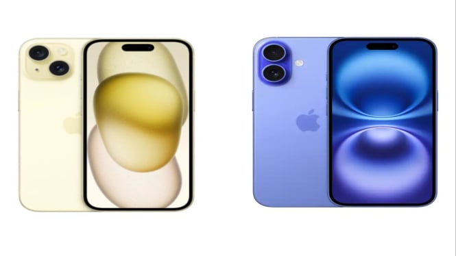 iPhone 15 dan iPhone 16