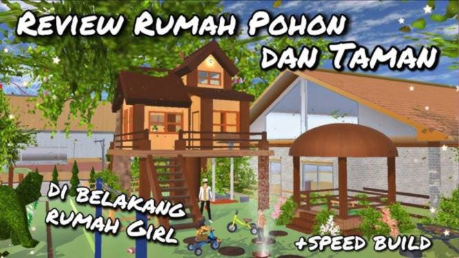 rumah pohon di Sakura School Simulator