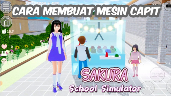 Cara membuat mesin capit di Sakura School Simulator