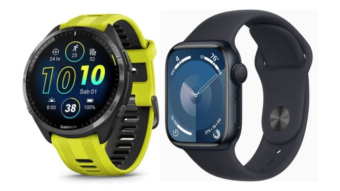 Garmin Forerunner 965 dan Apple Watch Series 9
