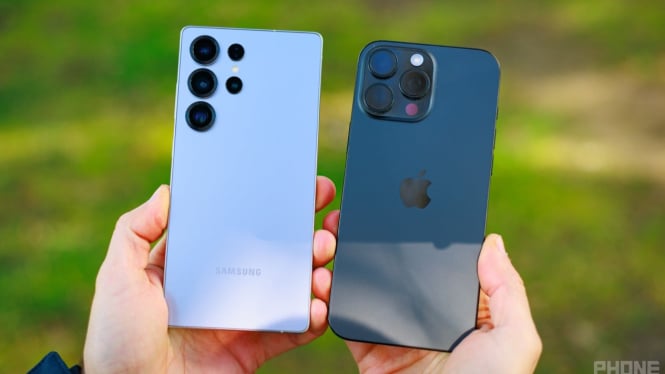 Samsung Galaxy S25 Ultra dan iPhone 16 Pro