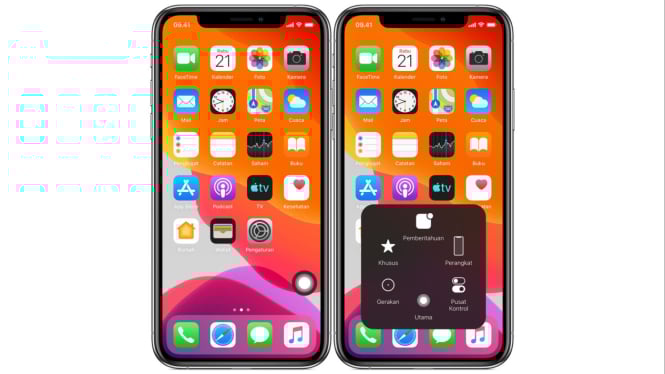 Ilustrasi iPhone/aplikasi iPhone/AssistiveTouch
