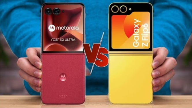 Motorola Razer 2025/Moto Razer 60 dan Galaxy Z Flip6