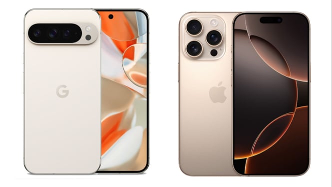 Google Pixel 9 Pro dan iPhone 16 pro