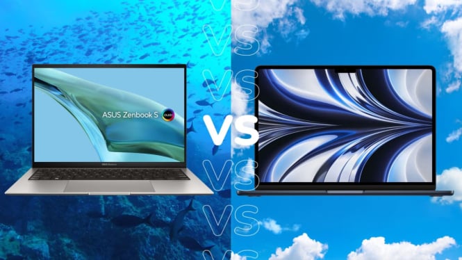 Asus Zenbook dan MacBook Air