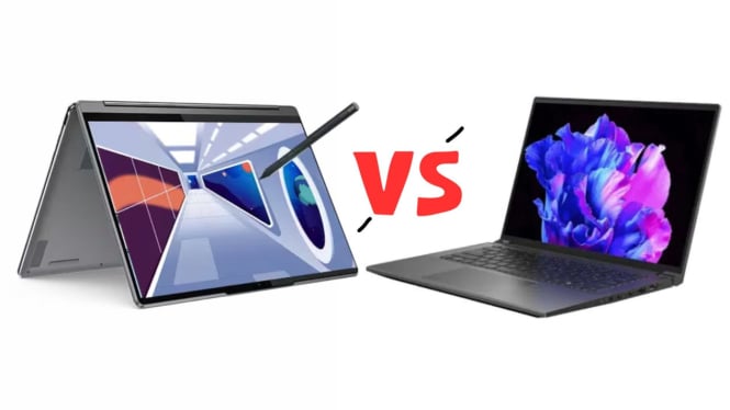 Lenovo Yoga 9i 2-in-1 vs Acer Swift X 14