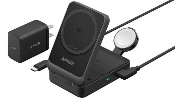 Anker MagGo Wireless Charging Station (Foldable 3-in-1)