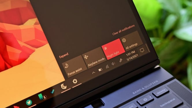 Night Light di Laptop