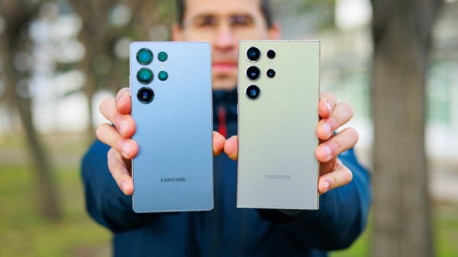 Samsung Galaxy S25 Ultra dan S24 Ultra