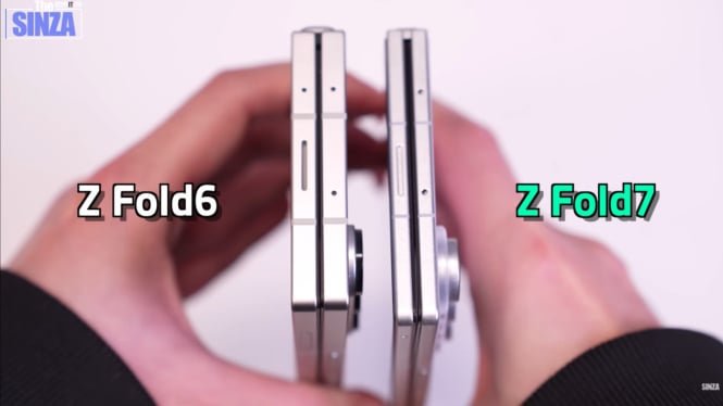 Perbandingan Samsung Galaxy Z Fold 6 dengan Z Fold 7