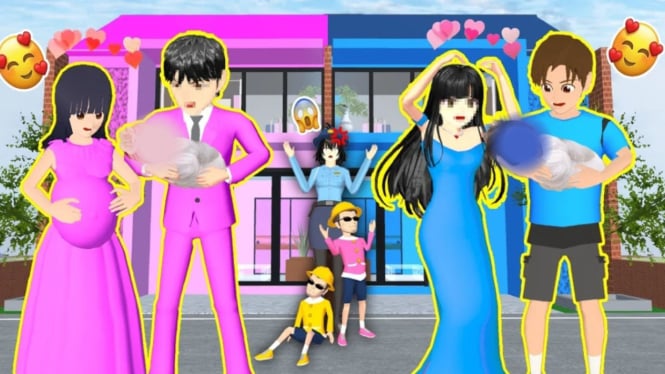 Cara Bikin Karakter Hamil di Sakura School Simulator